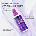 💜 Spray Démêlant Violet – Neutralise les Reflets Jaunes & Sublime les Cheveux Blonds et Gris